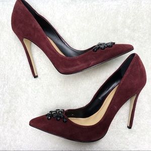 Daya by Zendaya Maroon Pointed Toe Pumps 9.5